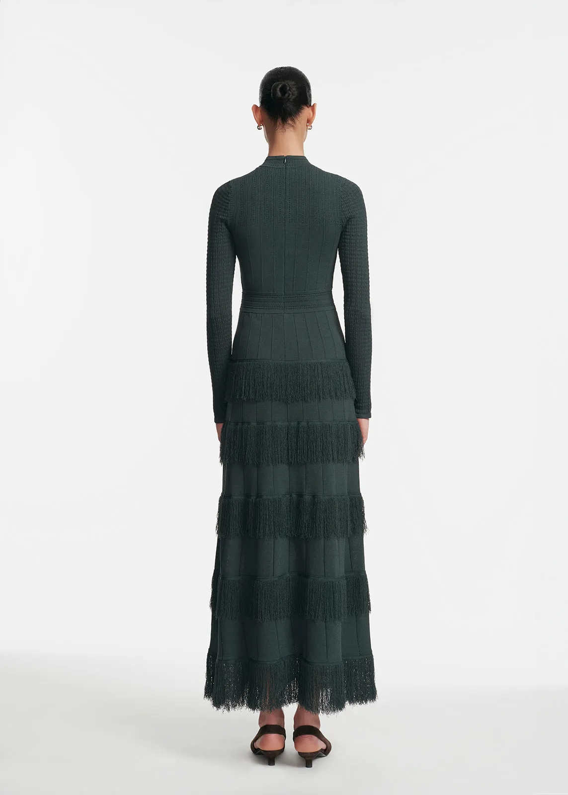 Fringe Detail Knit Piper Dress sold by Lela Rose product image thumbnail 3