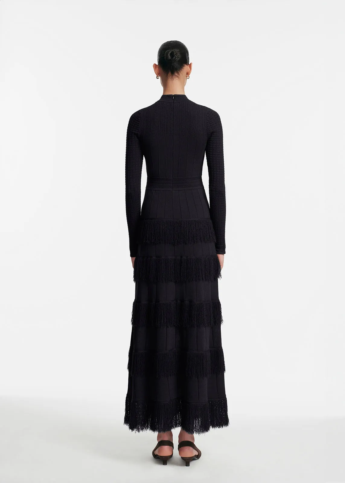 Fringe Detail Knit Piper Dress sold by Lela Rose product image thumbnail 2