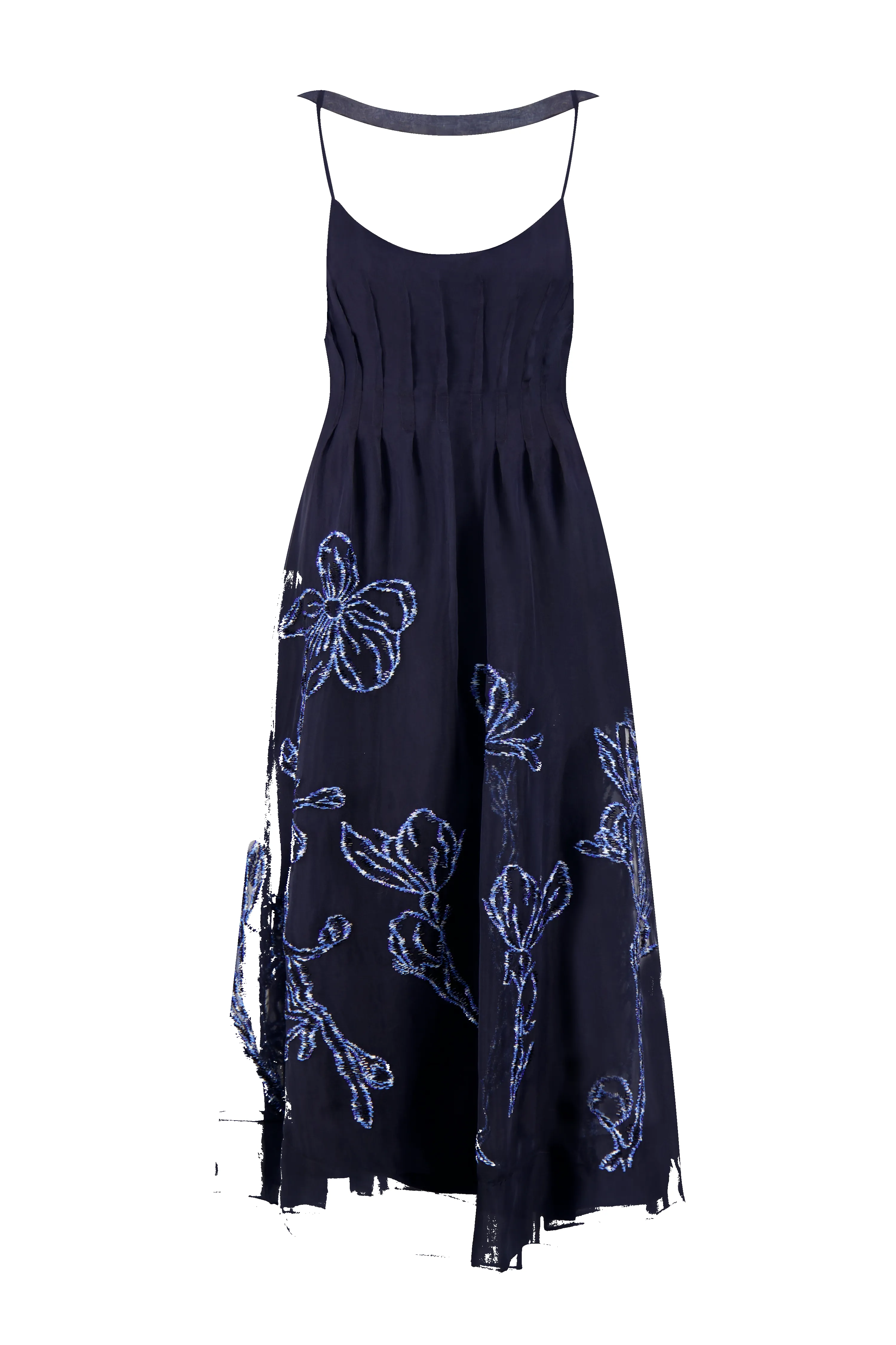 Ikat Floral Embroidered Organza Dress sold by Lela Rose product image thumbnail 3