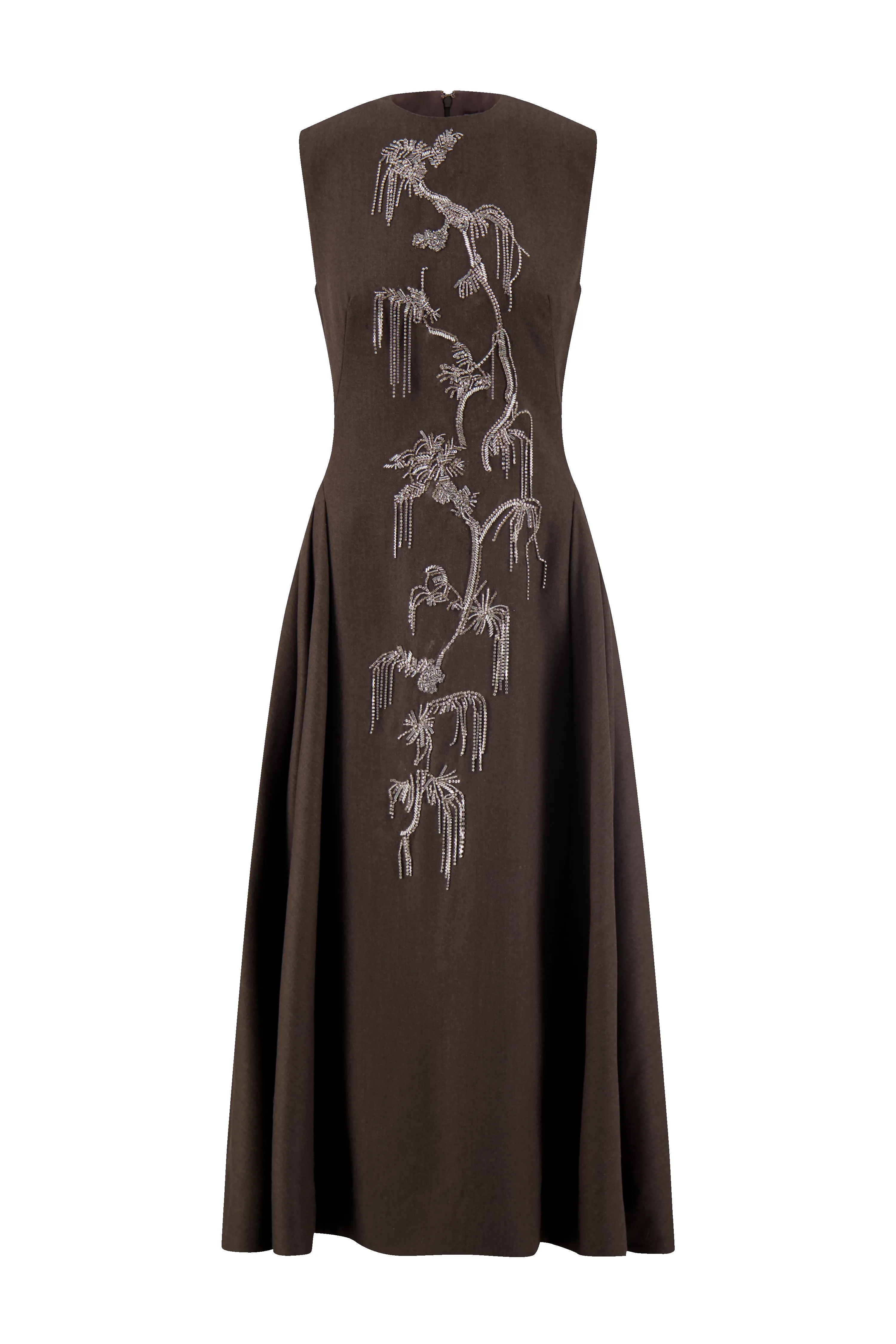 Crystal Embroidery Sleeveless A Line Dress sold by Lela Rose product image thumbnail 3