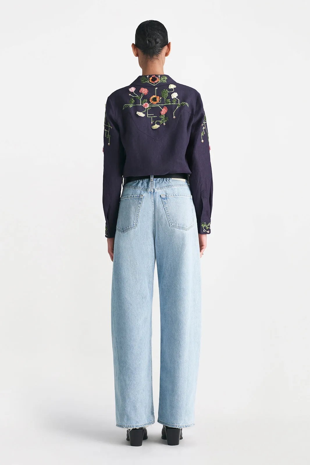 Raised Floral Embroidery Shirt sold by Lela Rose product image thumbnail 2