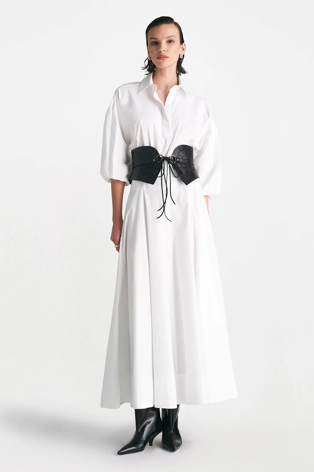 Cotton Poplin Parker Skirt sold by Lela Rose product image thumbnail 4