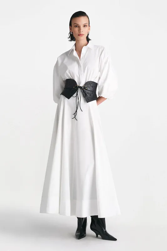 Cotton Poplin Parker Skirt sold by Lela Rose