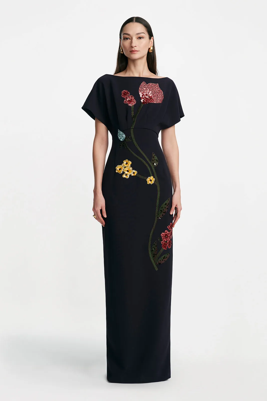 Floral Embroidery Savannah Gown sold by Lela Rose