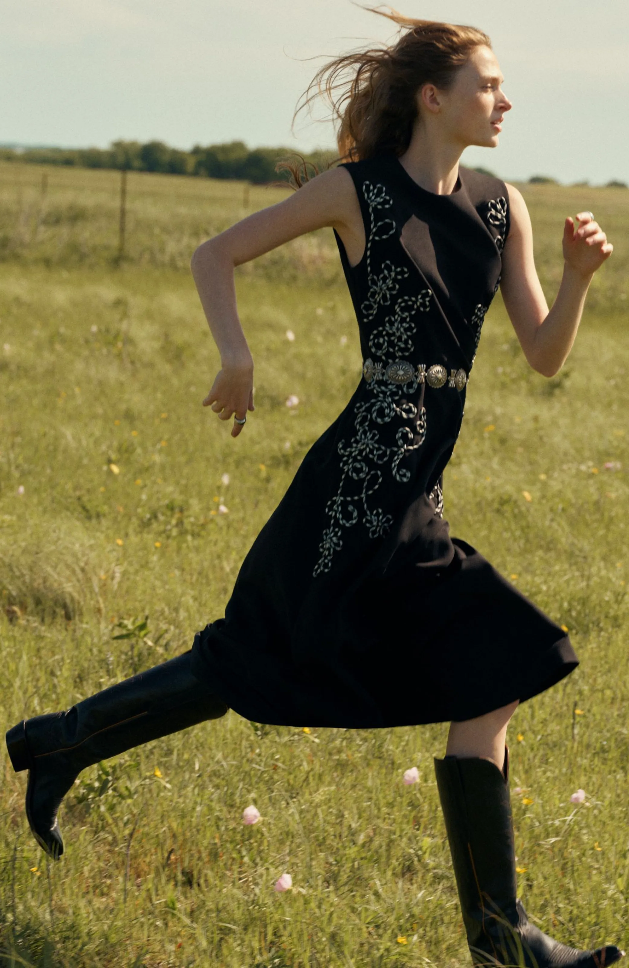 Corded Embroidery Sleeveless A Line Dress sold by Lela Rose product image thumbnail 2