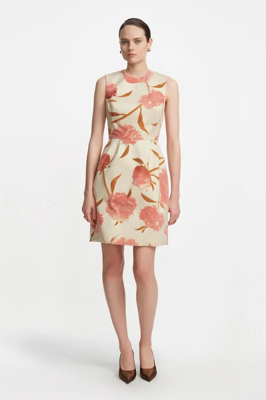Floral Velvet Sleeveless Mini Dress sold by Lela Rose