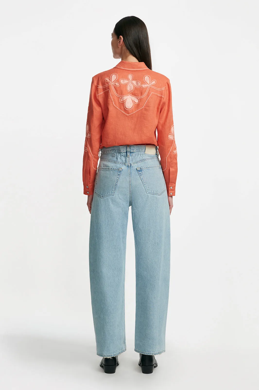Thread Loop Embroidery Shirt sold by Lela Rose product image thumbnail 2