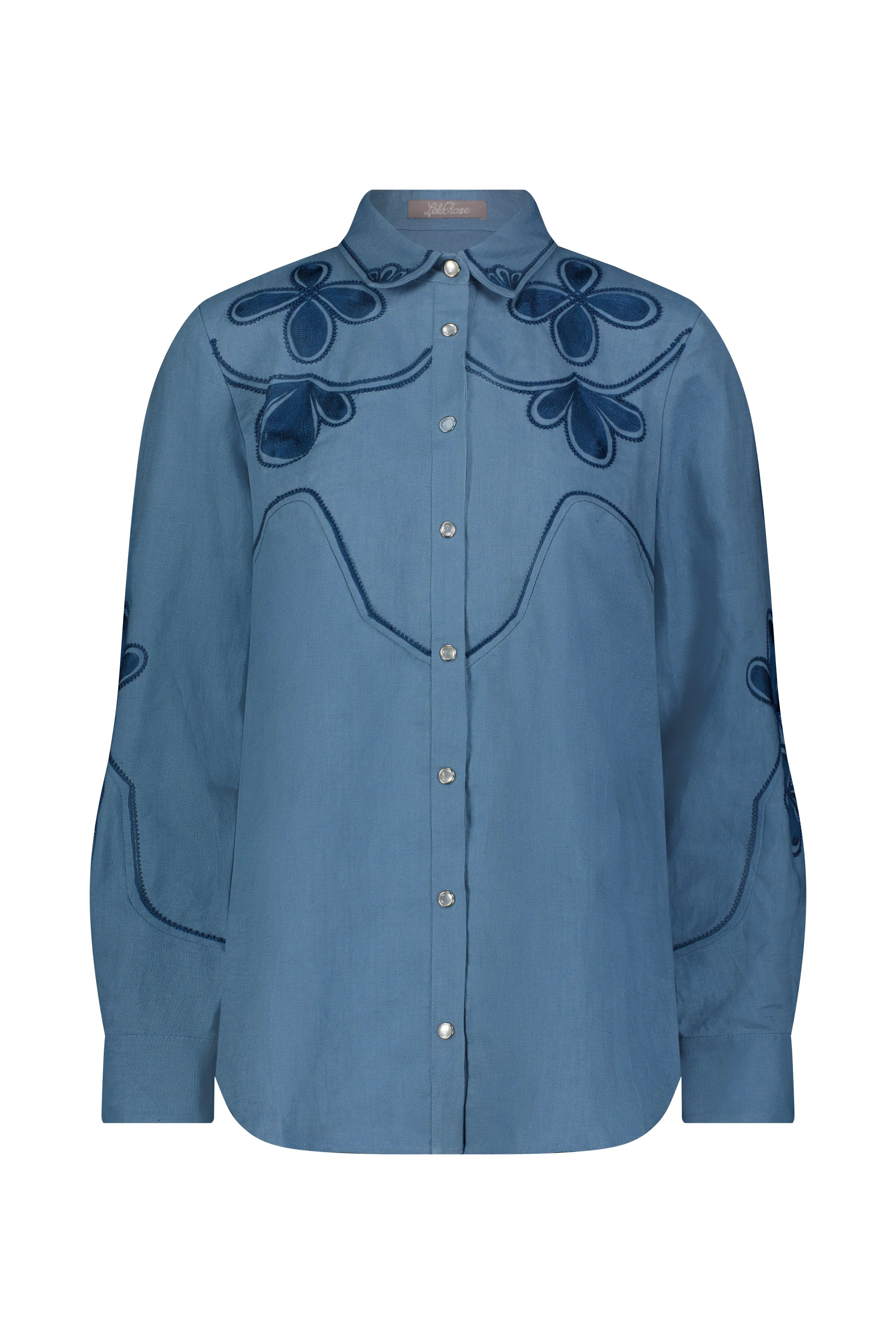 Thread Loop Embroidery Shirt sold by Lela Rose product image thumbnail 4