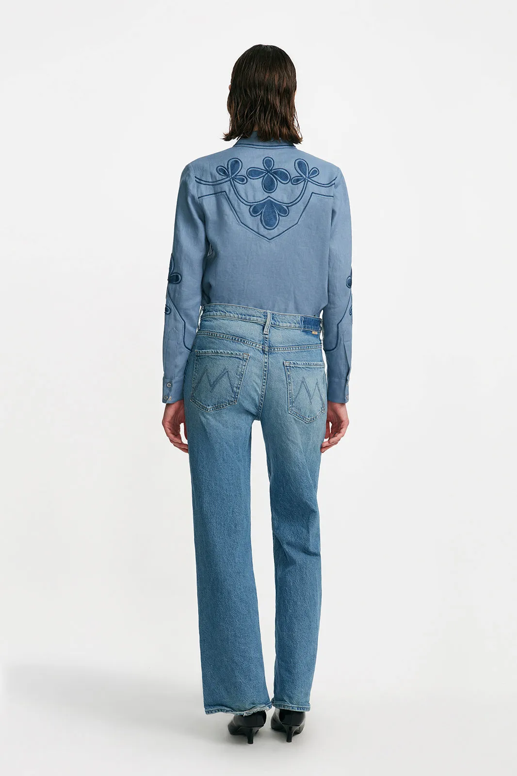 Thread Loop Embroidery Shirt sold by Lela Rose product image thumbnail 3