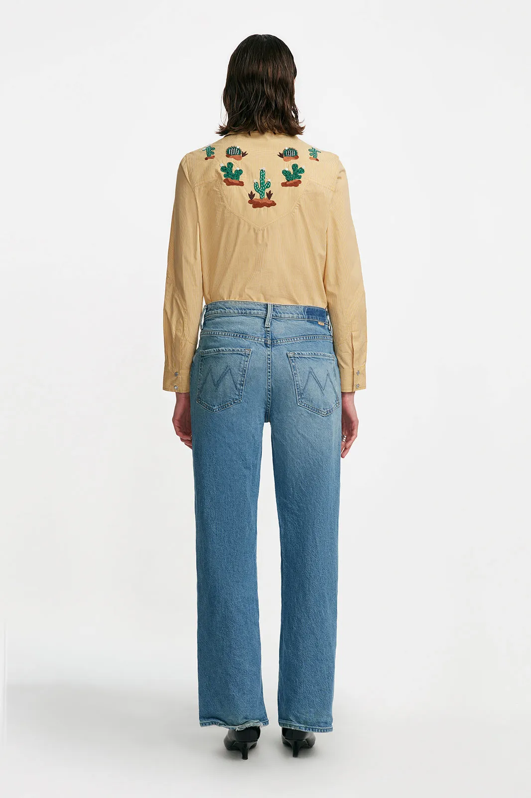 Conversation Embroidery Cactus Shirt sold by Lela Rose product image thumbnail 4