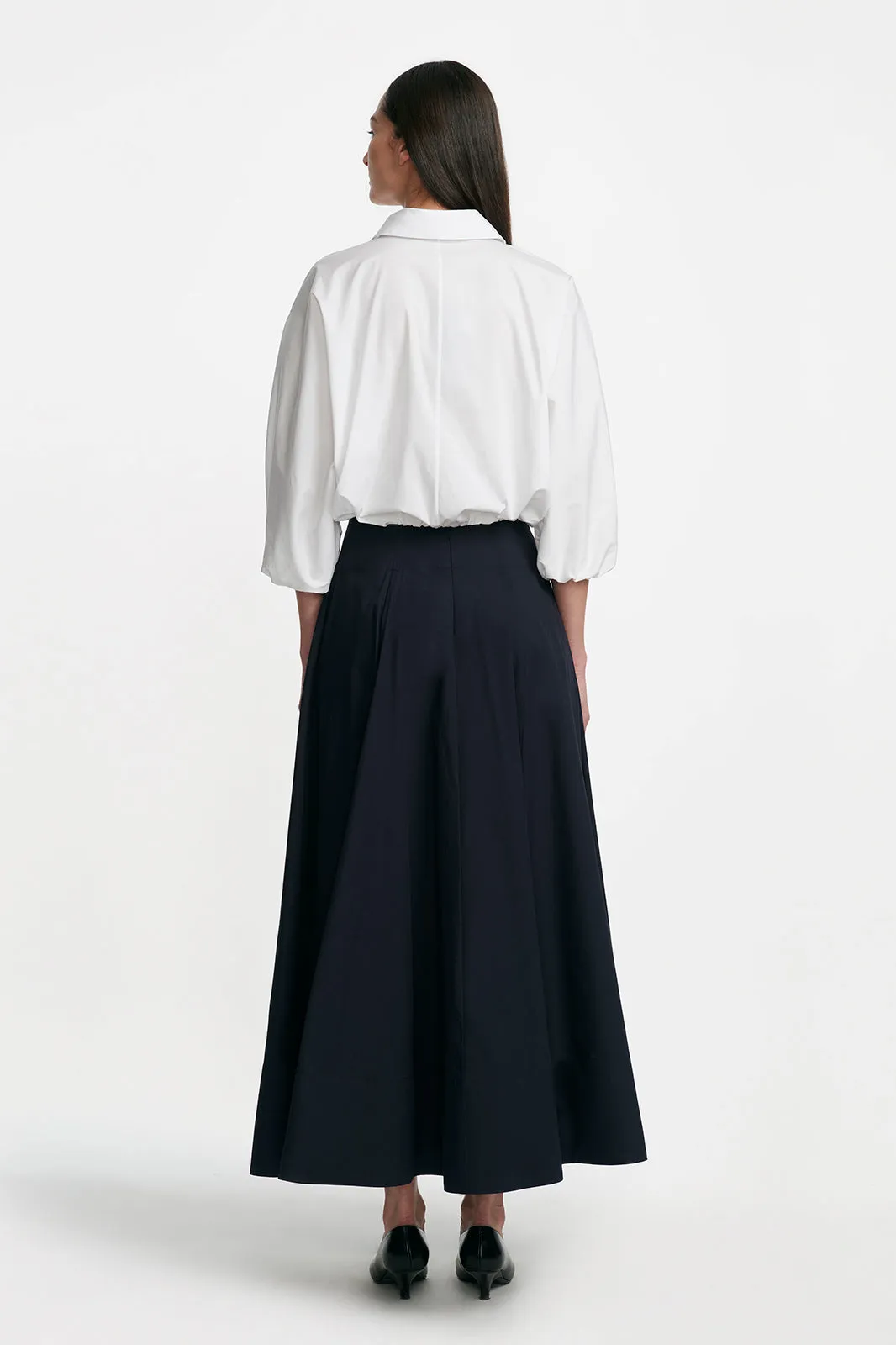 Cotton Poplin Long Sleeve Button Down Top sold by Lela Rose product image thumbnail 2