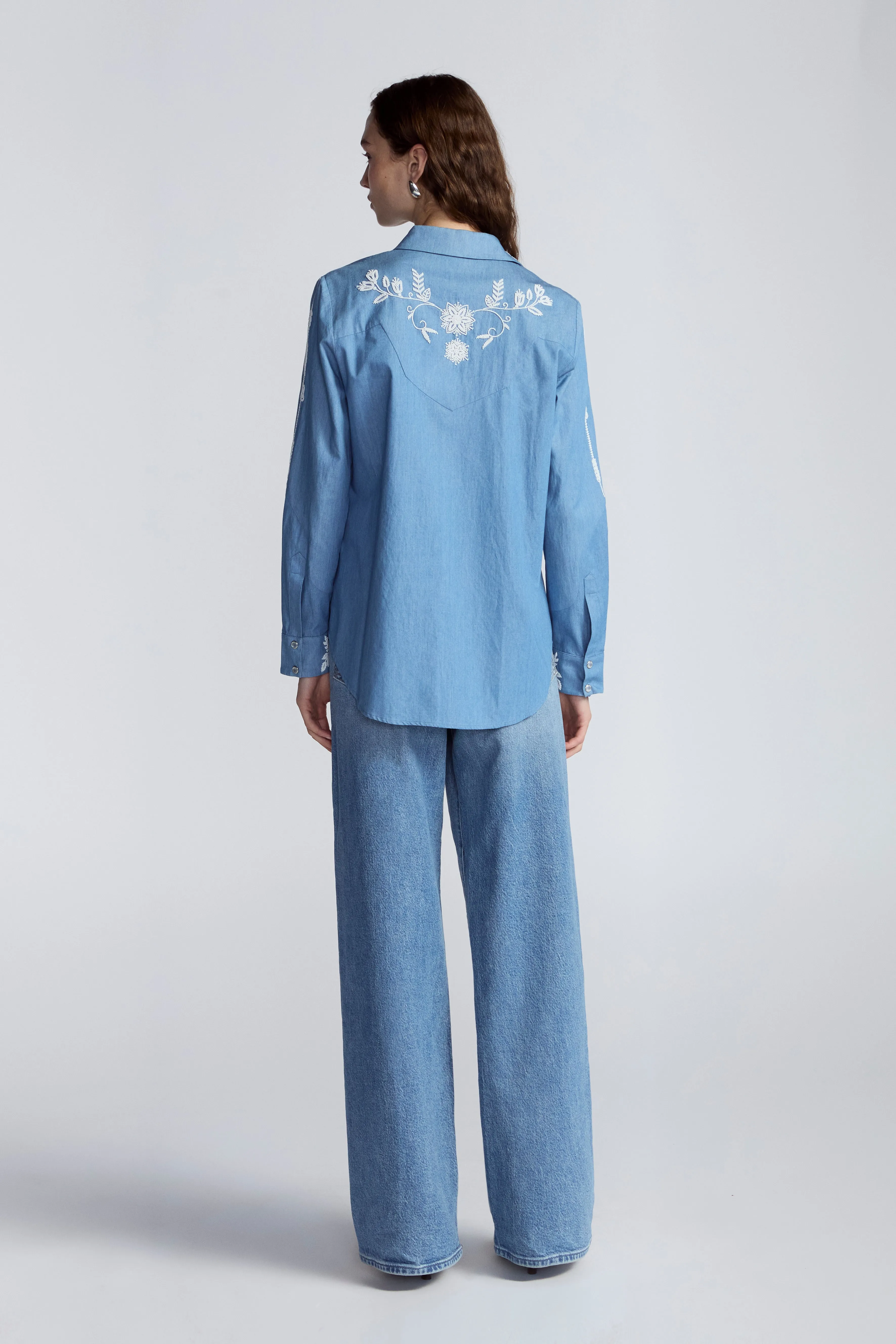 Floral Seed Bead Classic Ranch Shirt sold by Lela Rose product image thumbnail 2