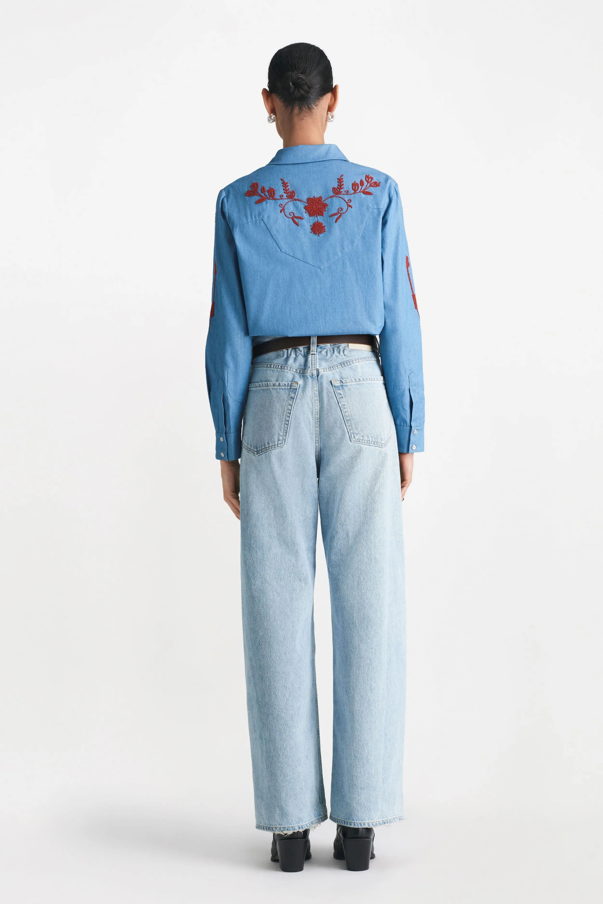 Floral Seed Bead Classic Ranch Shirt sold by Lela Rose product image thumbnail 2