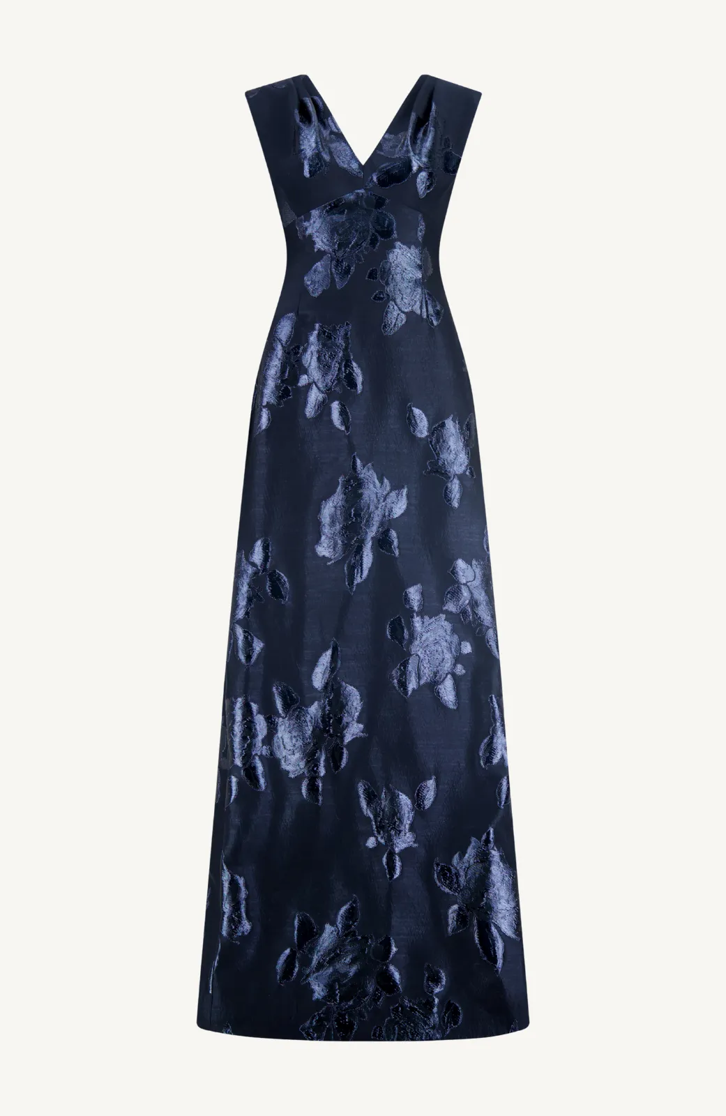 Floral Fil Coupe V Neck Gown sold by Lela Rose