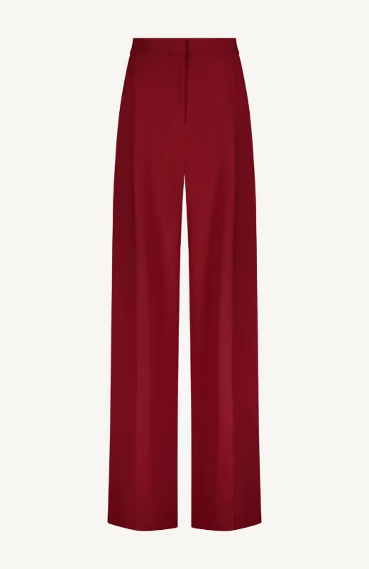 Fluid Crepe Wide Leg Trouser sold by Lela Rose
