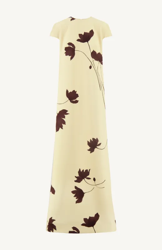 Floral Printed Crepe Augusta Gown sold by Lela Rose