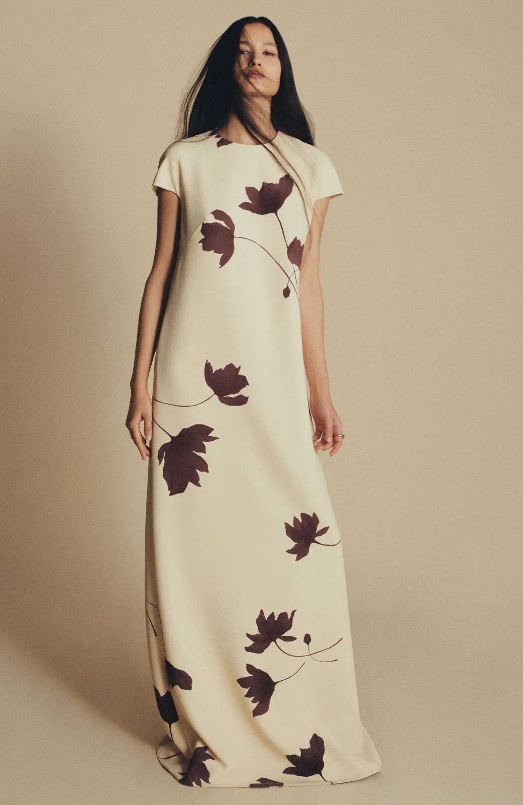 Floral Printed Crepe Augusta Gown sold by Lela Rose product image thumbnail 2