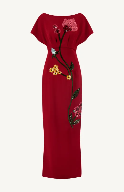 Floral Embroidery Savannah Gown sold by Lela Rose