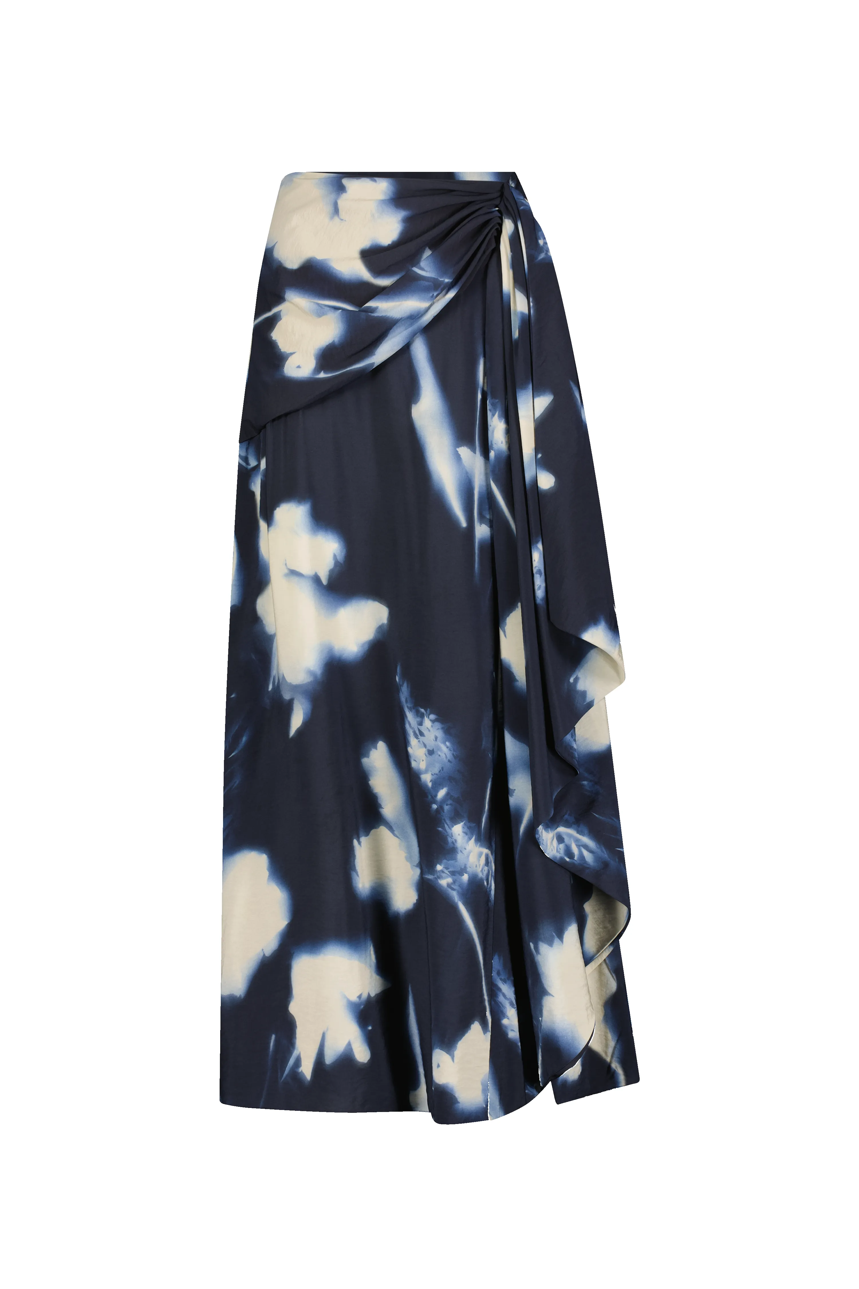 Abstract Floral Crepe Cascade Skirt sold by Lela Rose product image thumbnail 5