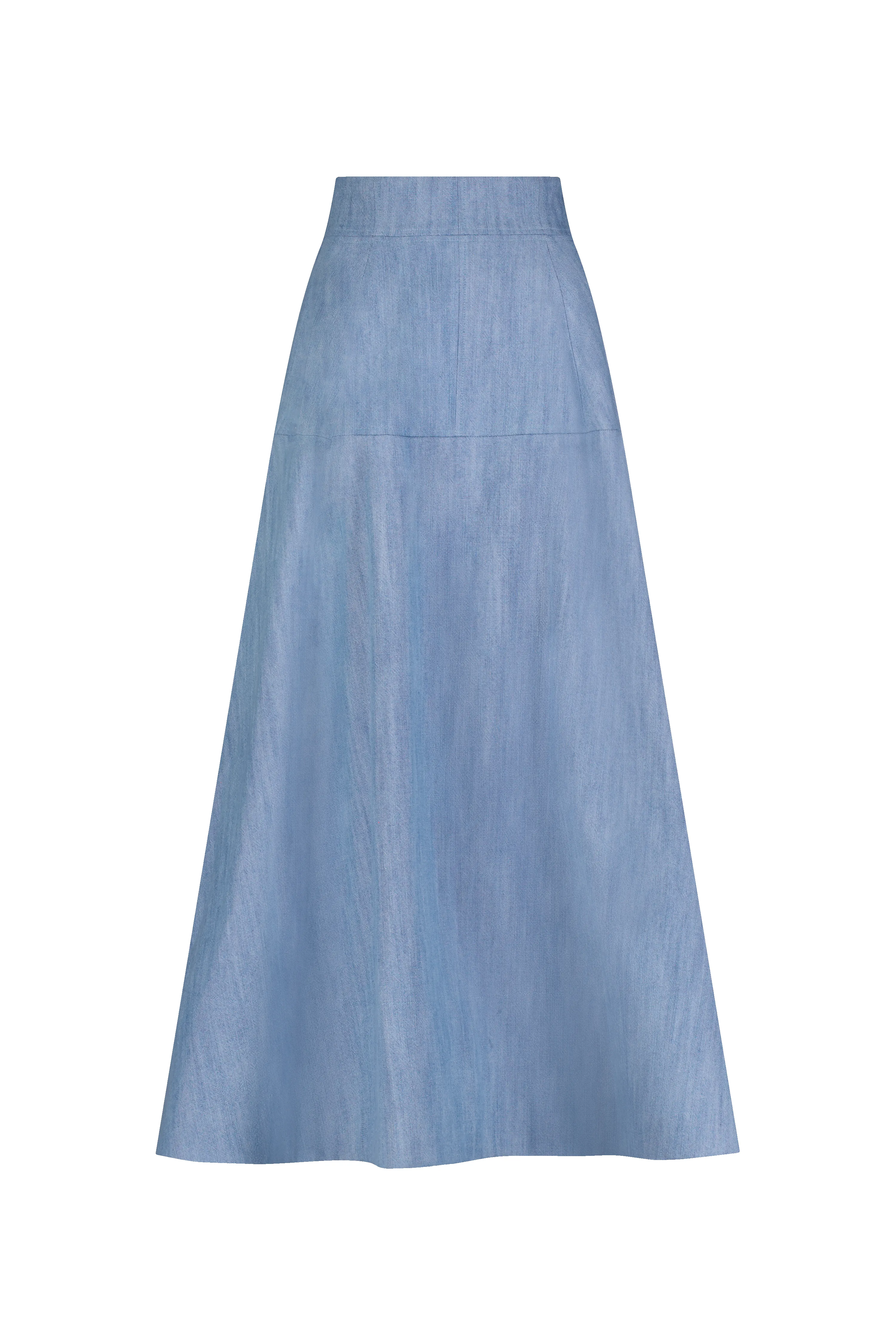 Denim A-Line Skirt sold by Lela Rose product image thumbnail 4