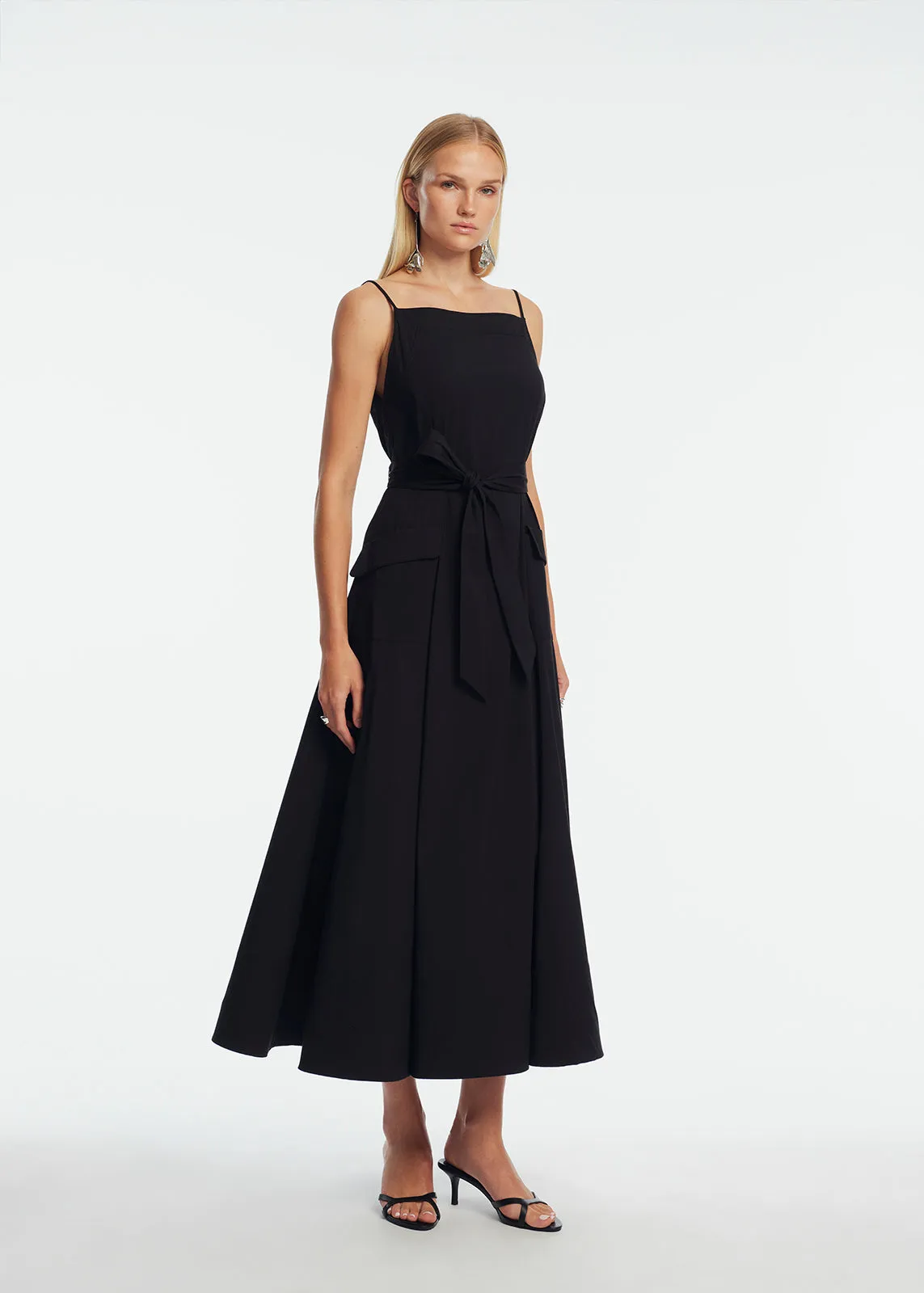 Cotton Poplin Belted Dress sold by Lela Rose product image thumbnail 2