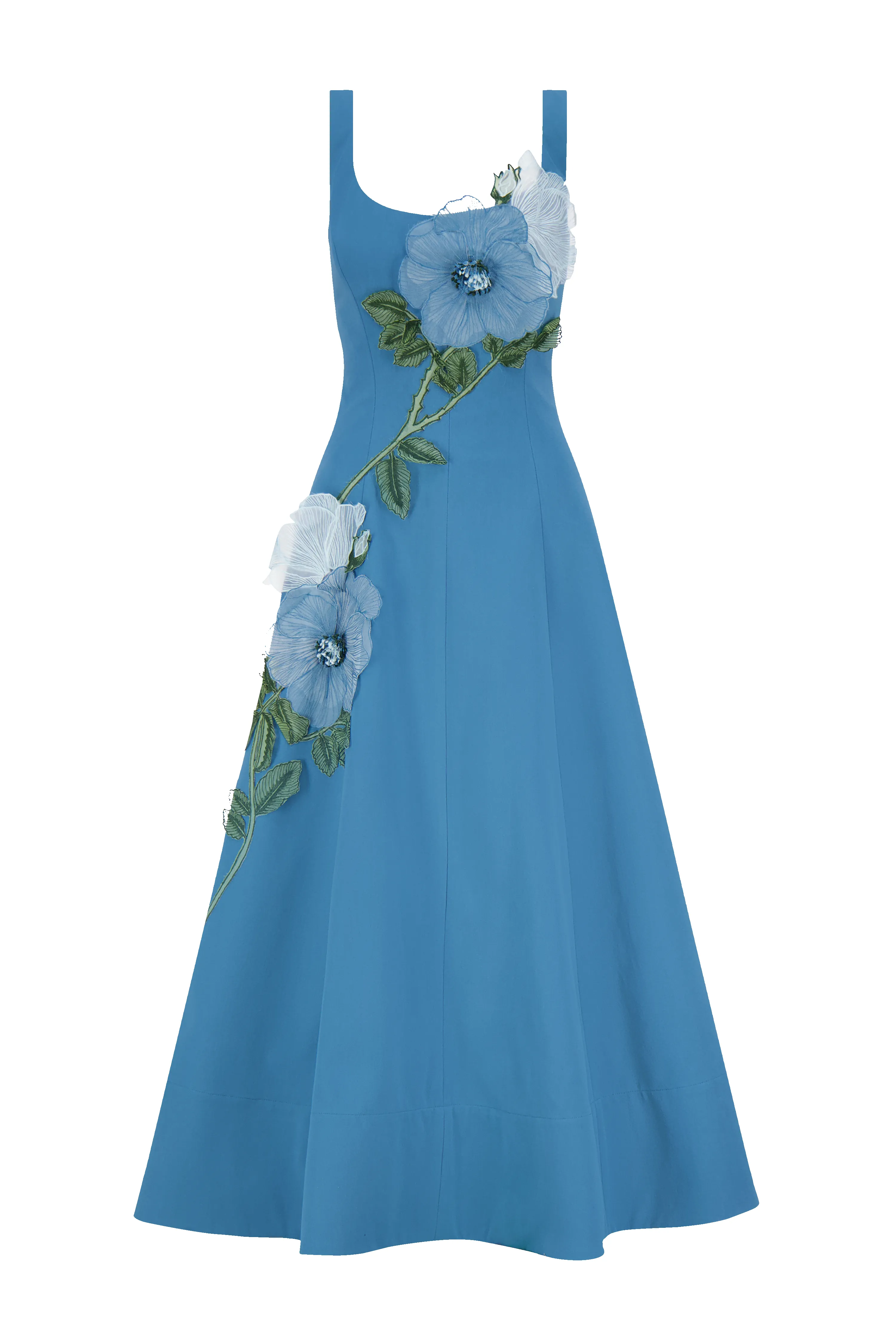 Peony Embroidered Stretch Cotton Full Dress sold by Lela Rose product image thumbnail 5