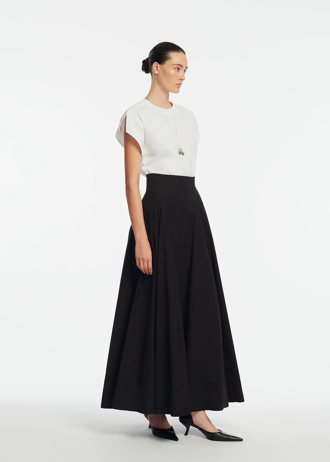 Cotton Poplin Parker Skirt sold by Lela Rose product image thumbnail 3