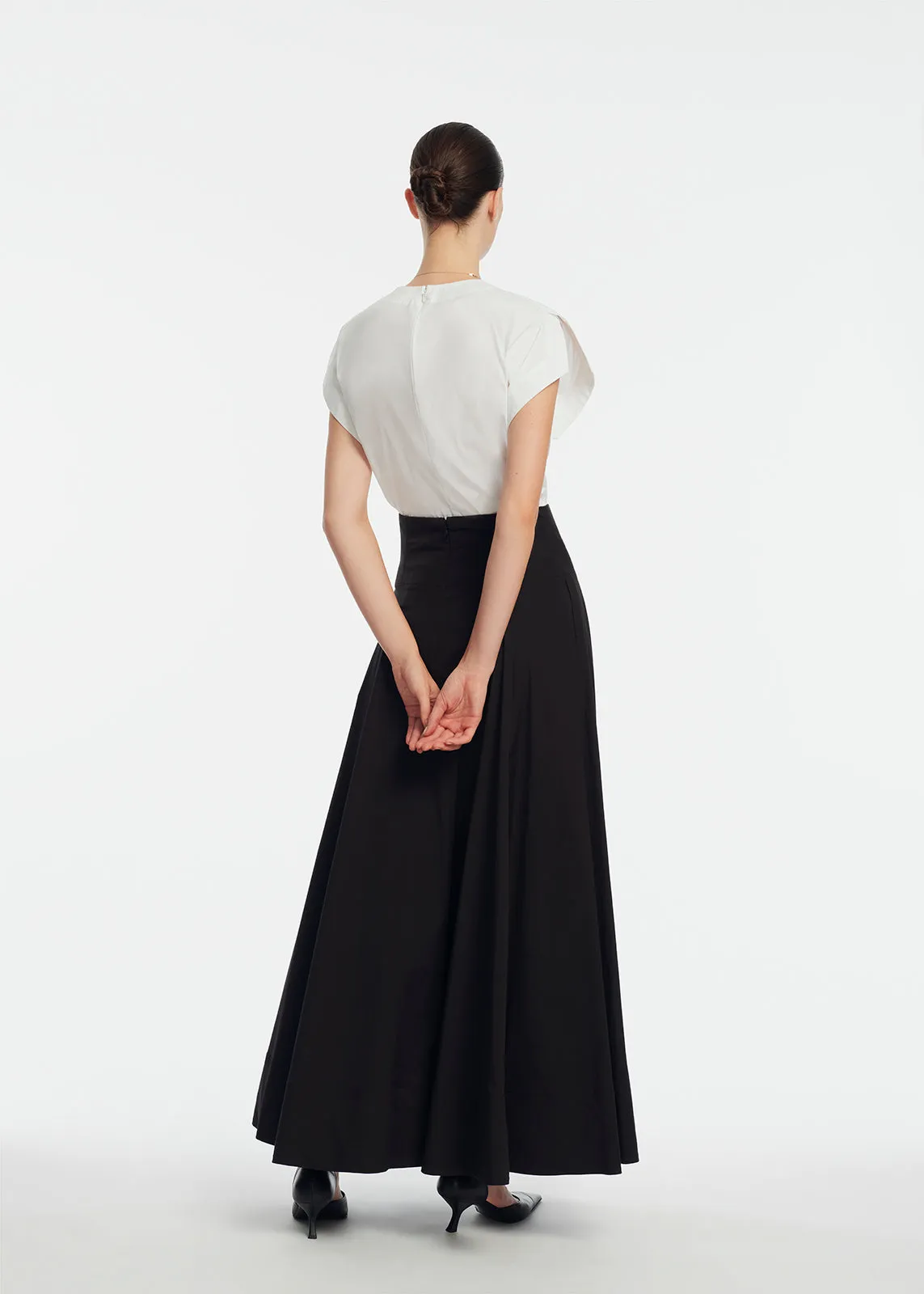 Cotton Poplin Parker Skirt sold by Lela Rose product image thumbnail 4