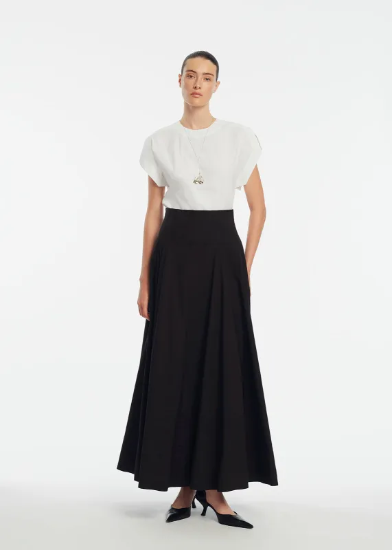 Cotton Poplin Parker Skirt sold by Lela Rose