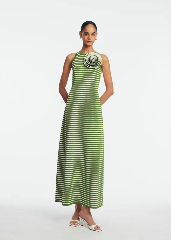 Rose Detail Knit Halter Dress sold by Lela Rose