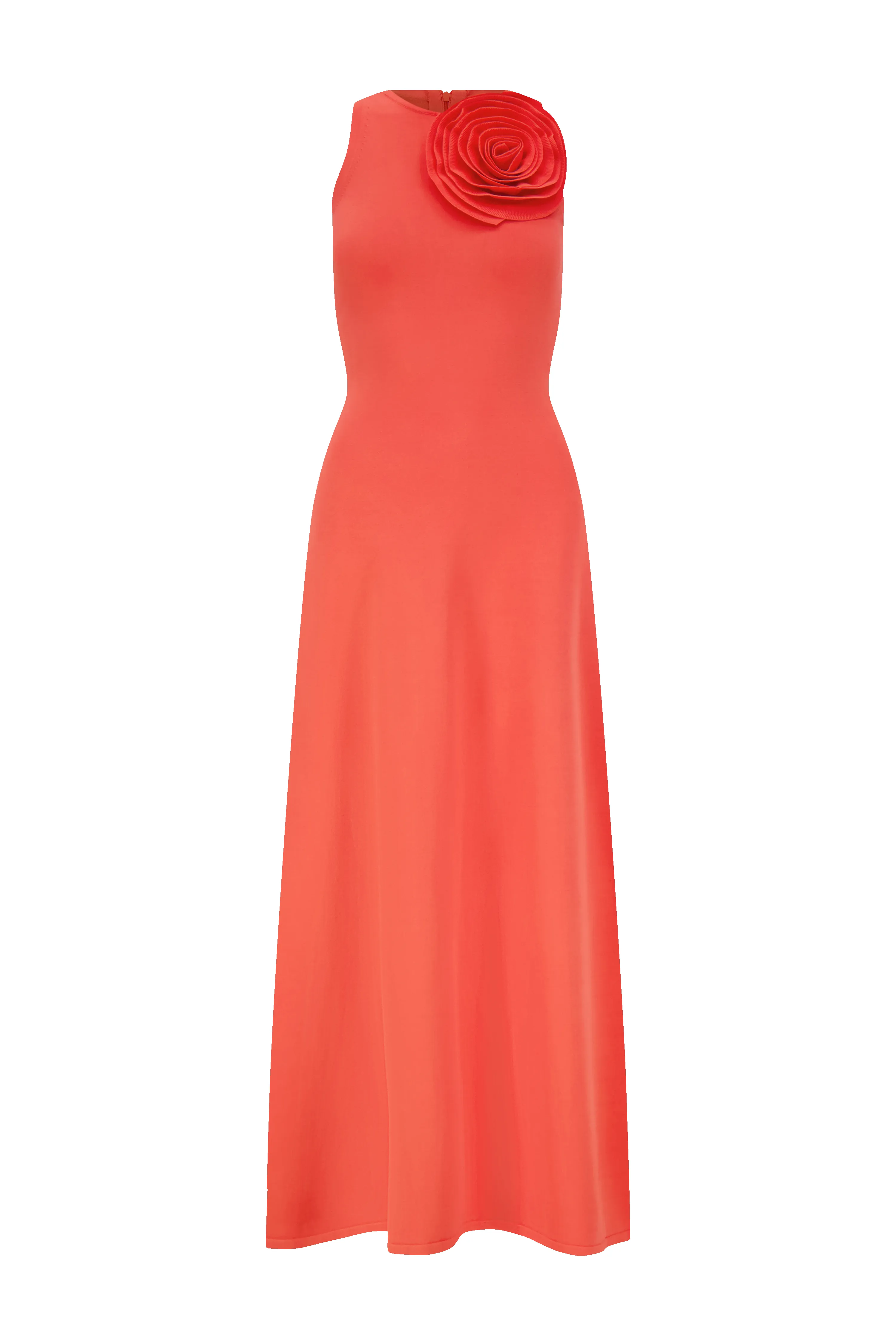 Rose Detail Knit Halter Dress sold by Lela Rose product image thumbnail 5