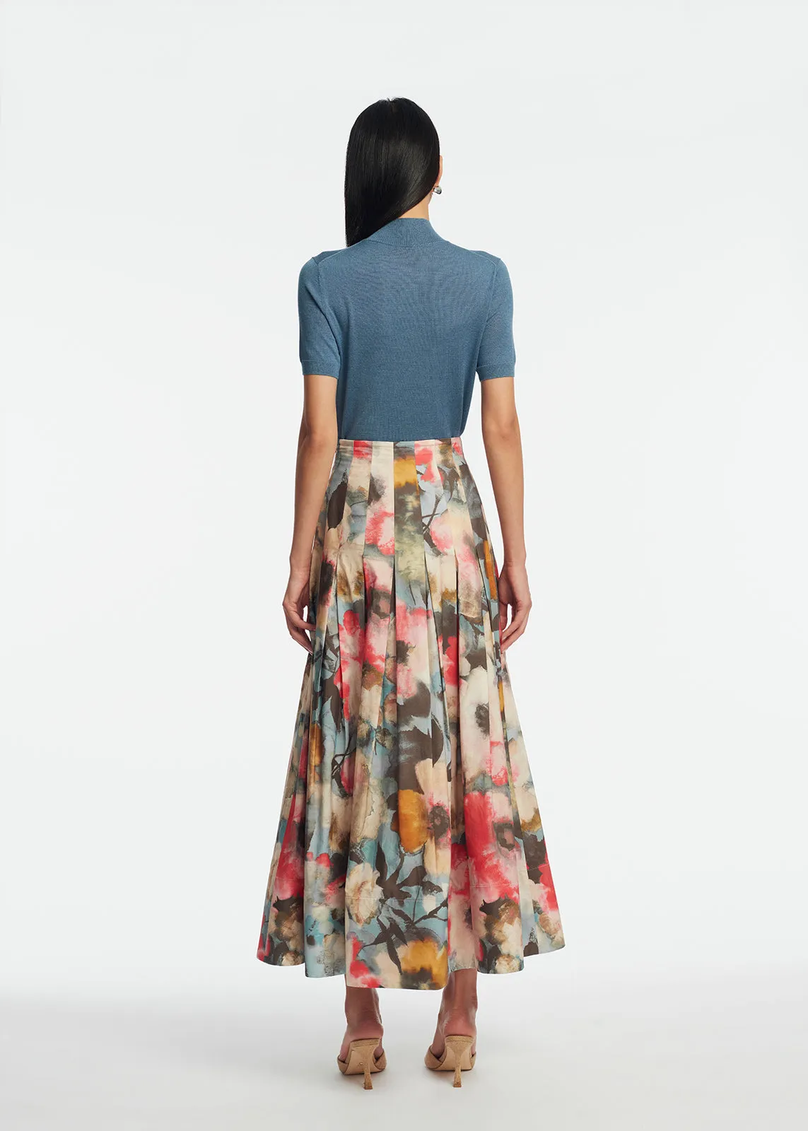 Merino Silk Knit T-Shirt sold by Lela Rose product image thumbnail 2