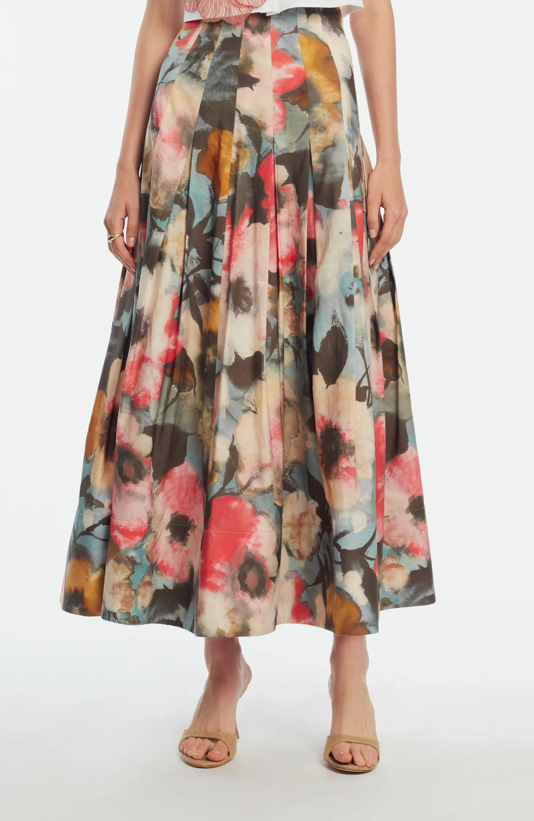 Floral Printed Cotton Full Skirt sold by Lela Rose product image thumbnail 2