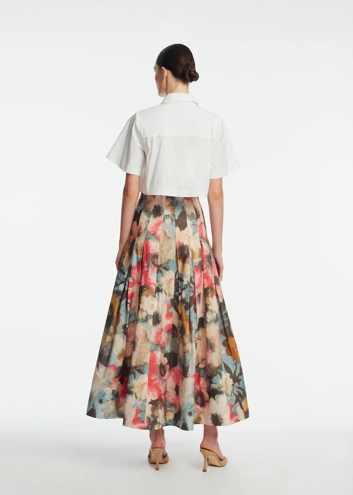 Floral Printed Cotton Full Skirt sold by Lela Rose product image thumbnail 3