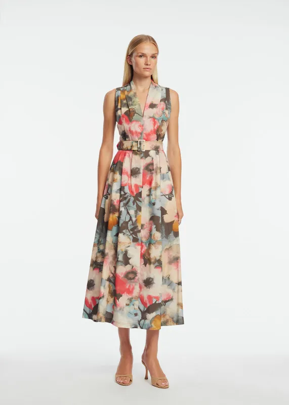Floral Printed Cotton Margot Dress made by Lela Rose