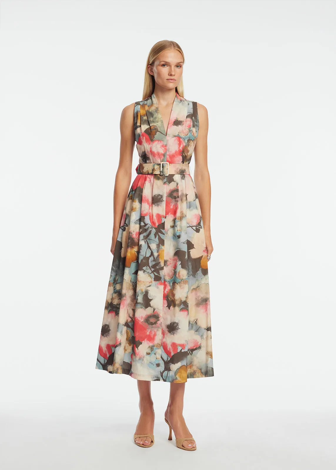 Floral Printed Cotton Margot Dress sold by Lela Rose