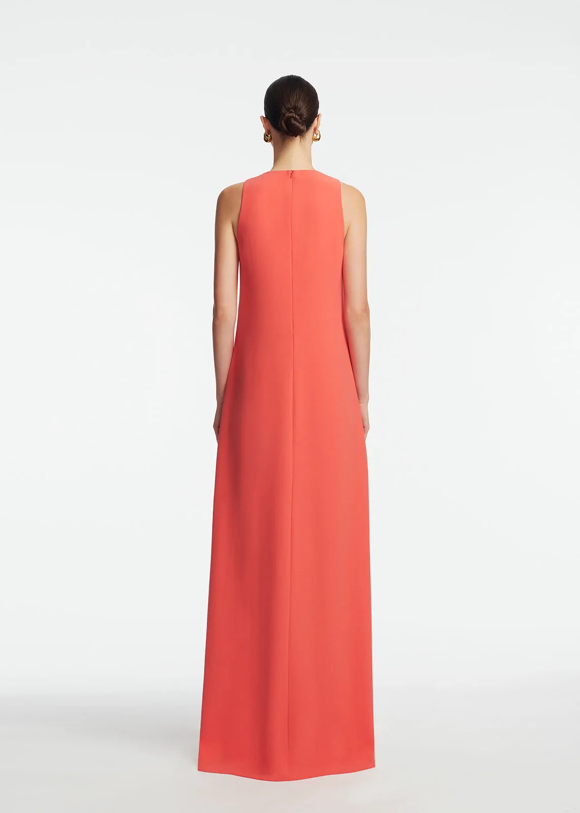 Peony Embroidered Fluid Crepe Francie Gown sold by Lela Rose product image thumbnail 3