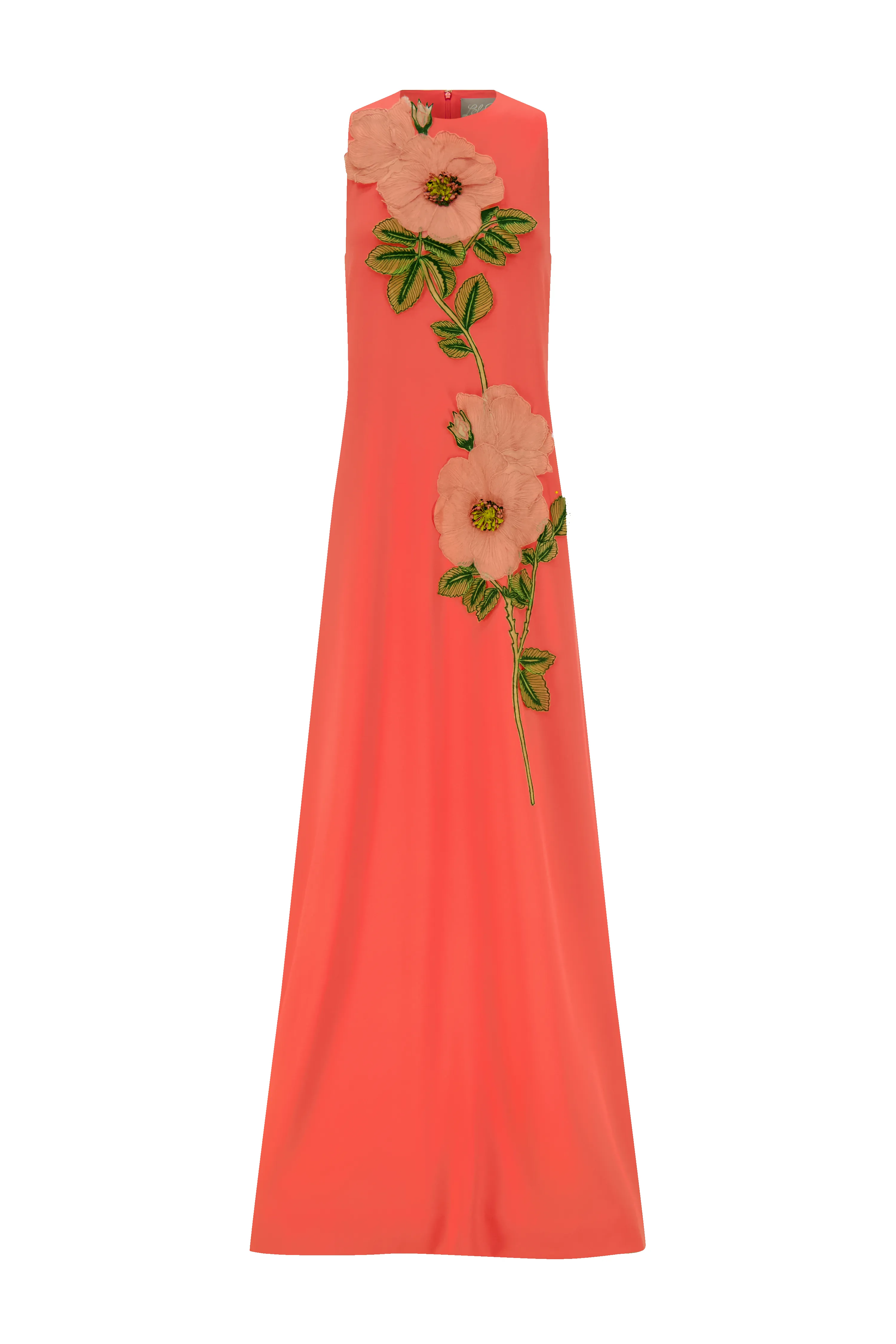 Peony Embroidered Fluid Crepe Francie Gown sold by Lela Rose product image thumbnail 4