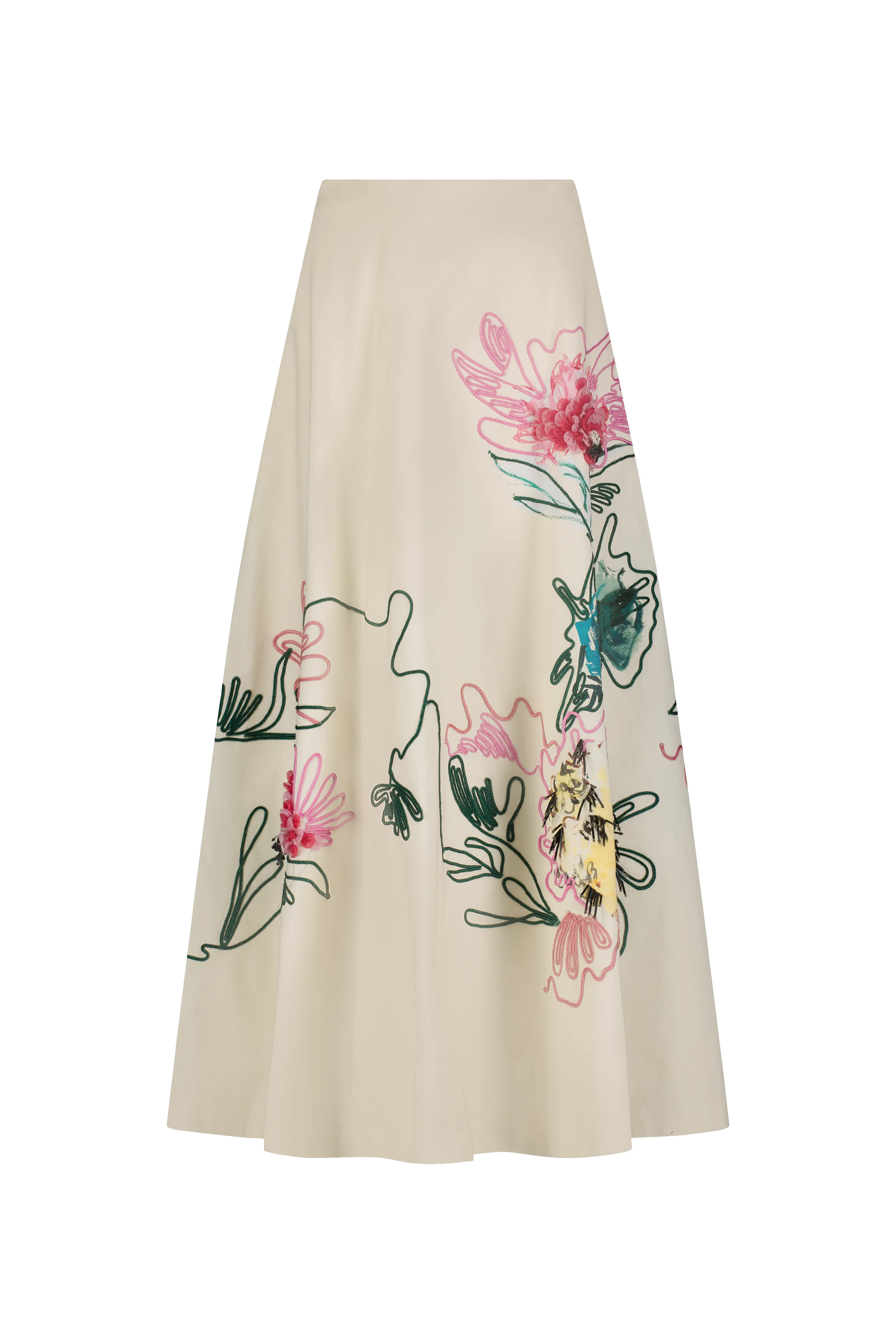 Embroidered Canvas Warbler Skirt sold by Lela Rose product image thumbnail 4