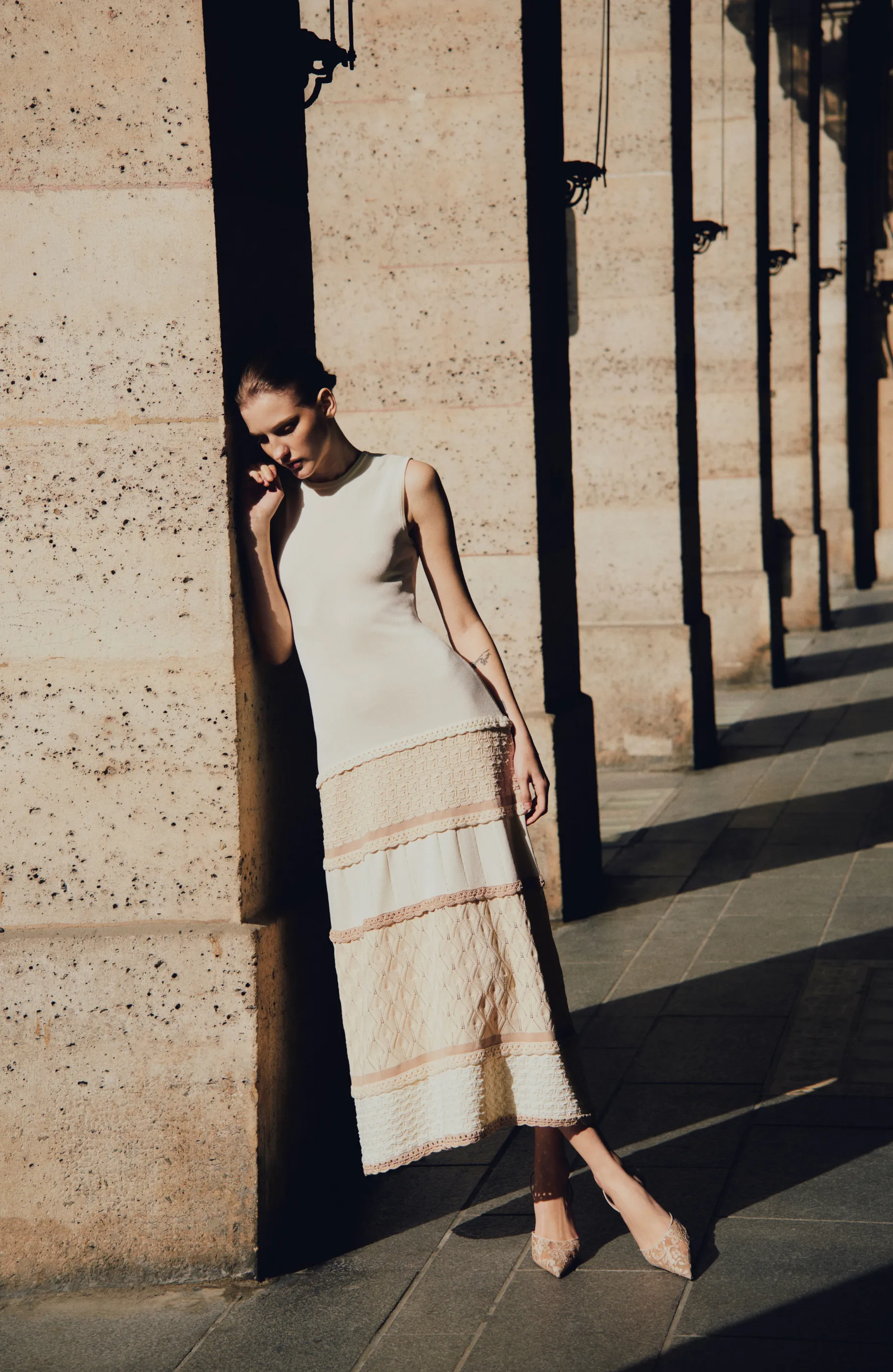 Pointelle Knit Dress sold by Lela Rose product image thumbnail 2