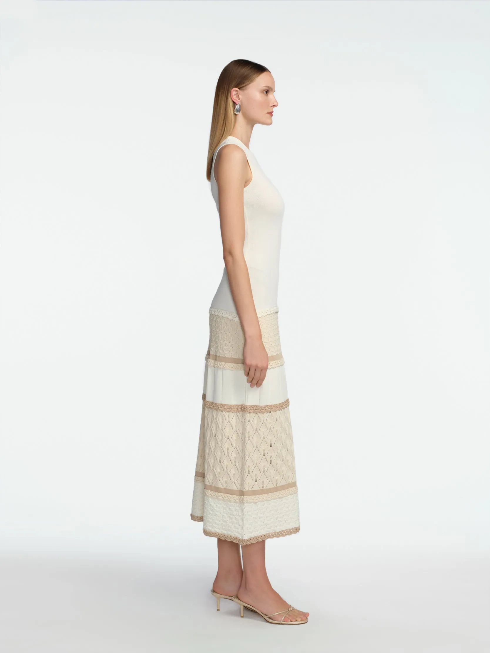Pointelle Knit Dress sold by Lela Rose product image thumbnail 3
