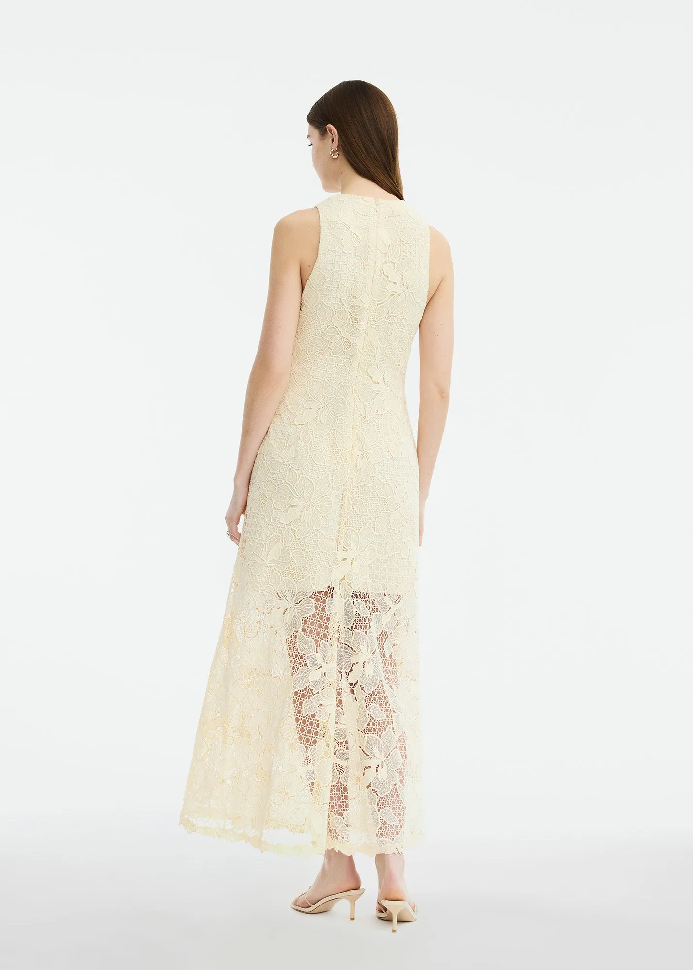 Lattice Guipure Lace Midi Dress sold by Lela Rose product image thumbnail 3