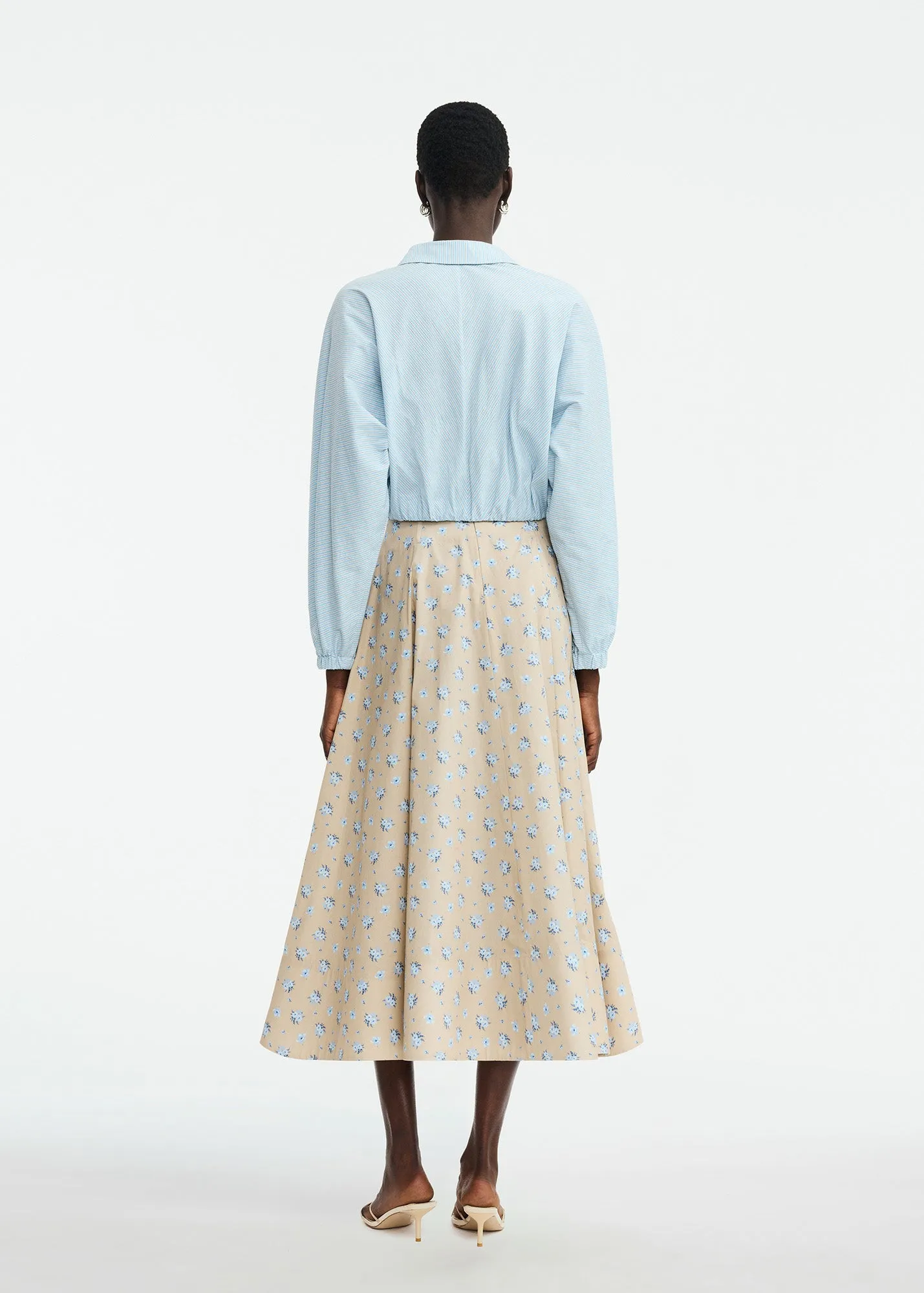 Floral Printed Cotton Parker Skirt sold by Lela Rose product image thumbnail 4