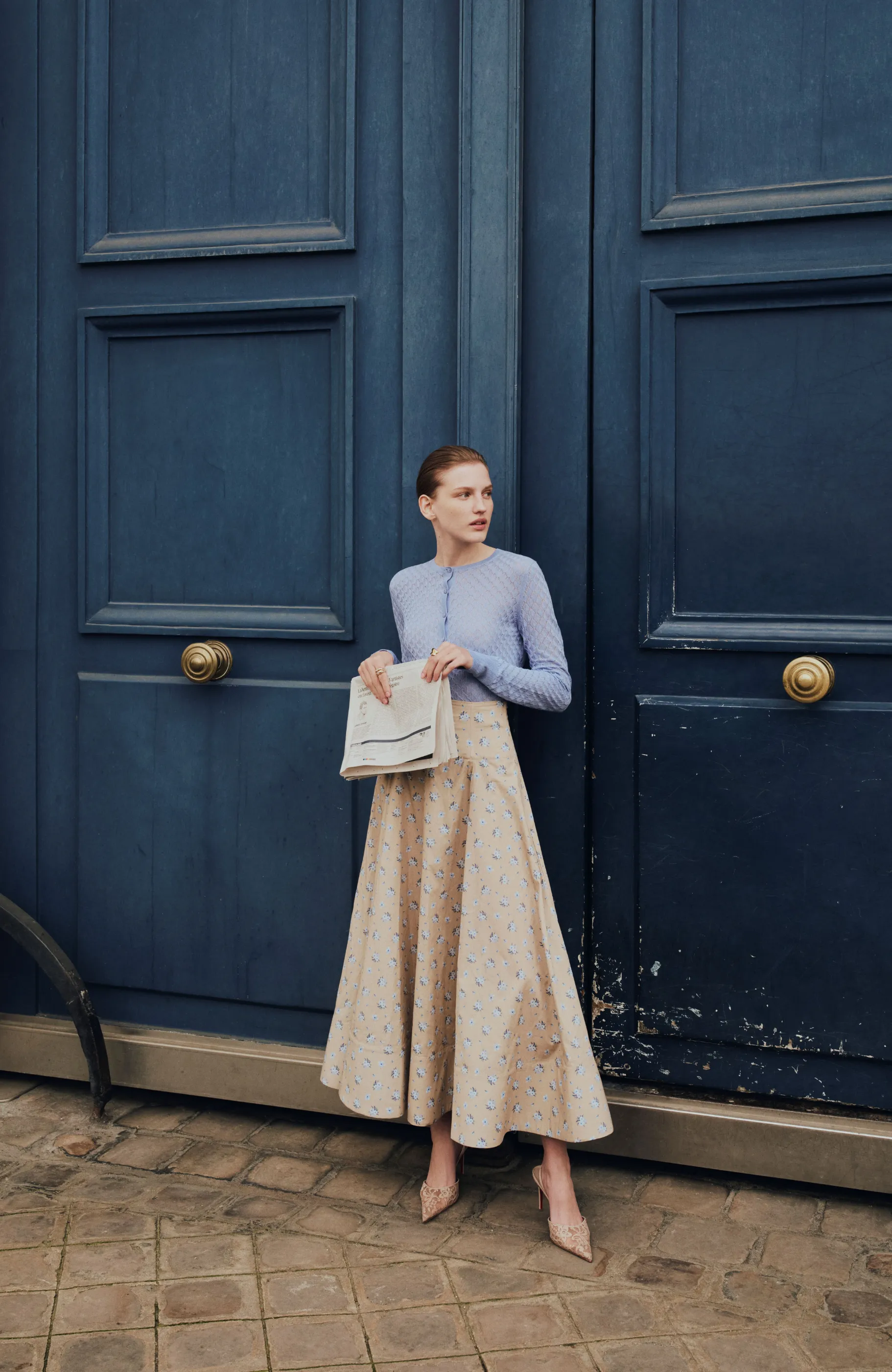 Floral Printed Cotton Parker Skirt sold by Lela Rose product image thumbnail 2