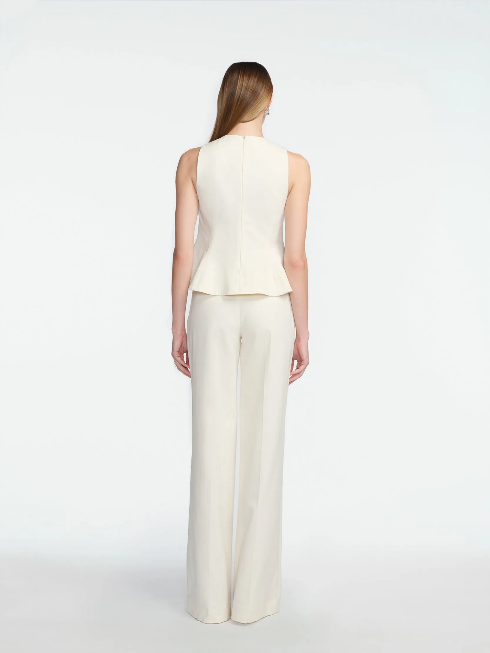 Stretch Cotton Halter Top sold by Lela Rose product image thumbnail 4