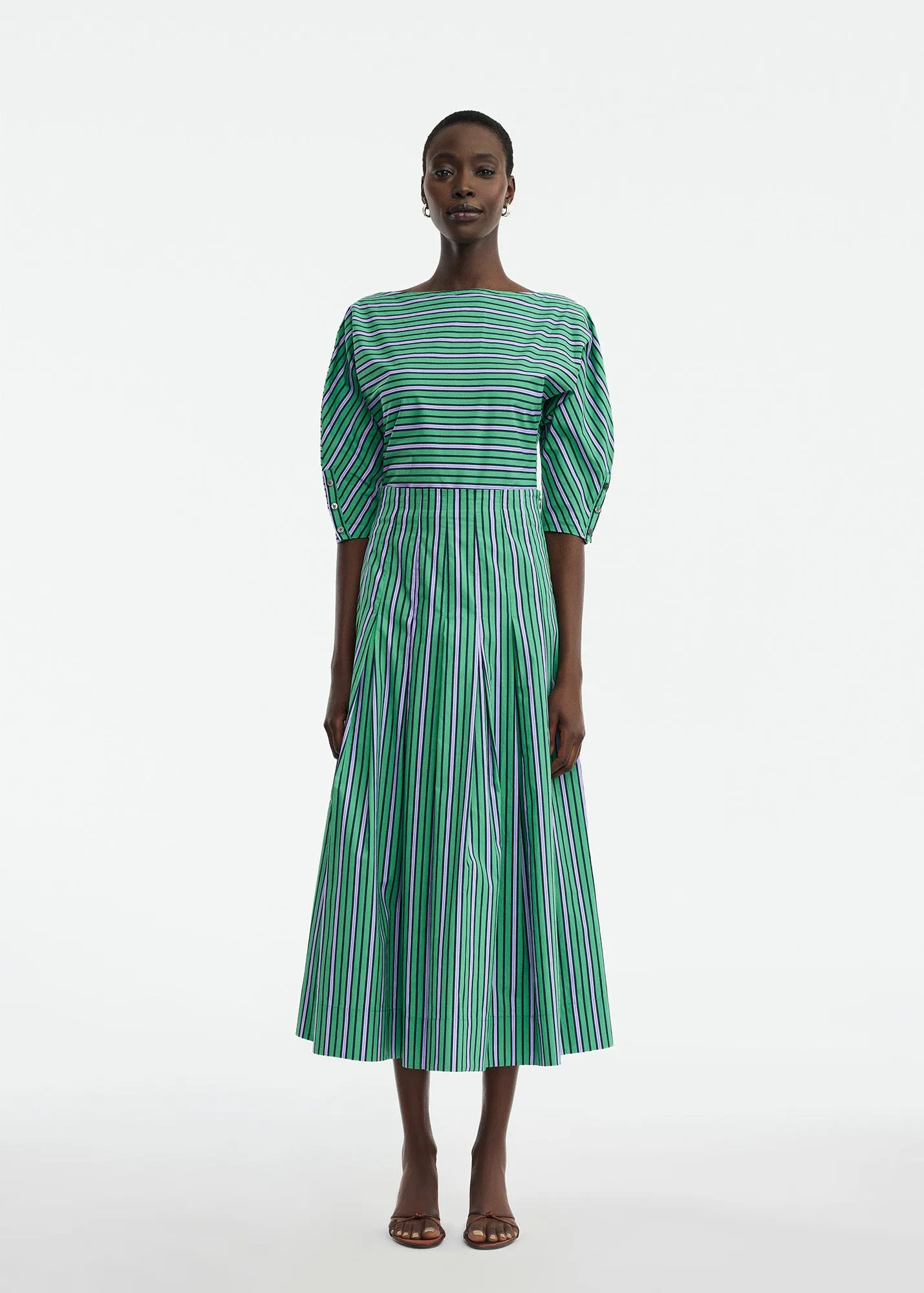 Striped Cotton Dolman Sleeve Top sold by Lela Rose product image thumbnail 2