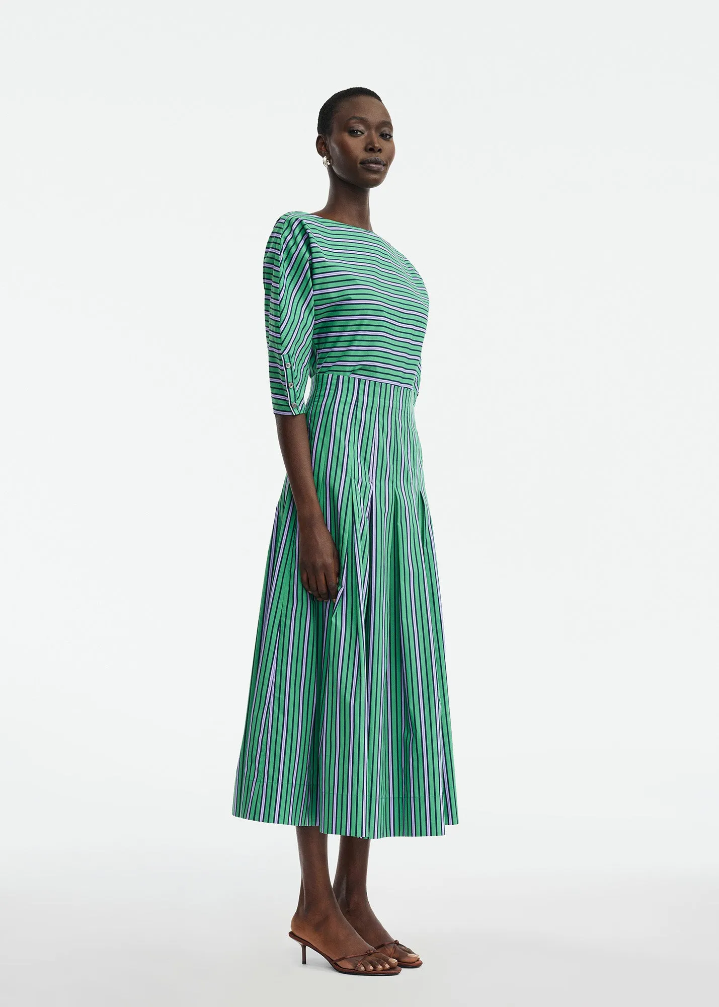Striped Cotton Dolman Sleeve Top sold by Lela Rose product image thumbnail 3