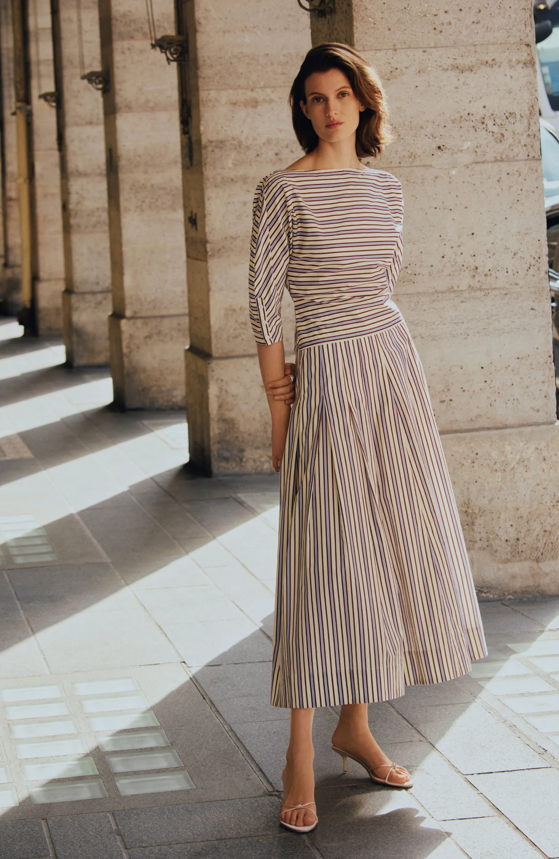 Striped Cotton Dolman Sleeve Top sold by Lela Rose product image thumbnail 2