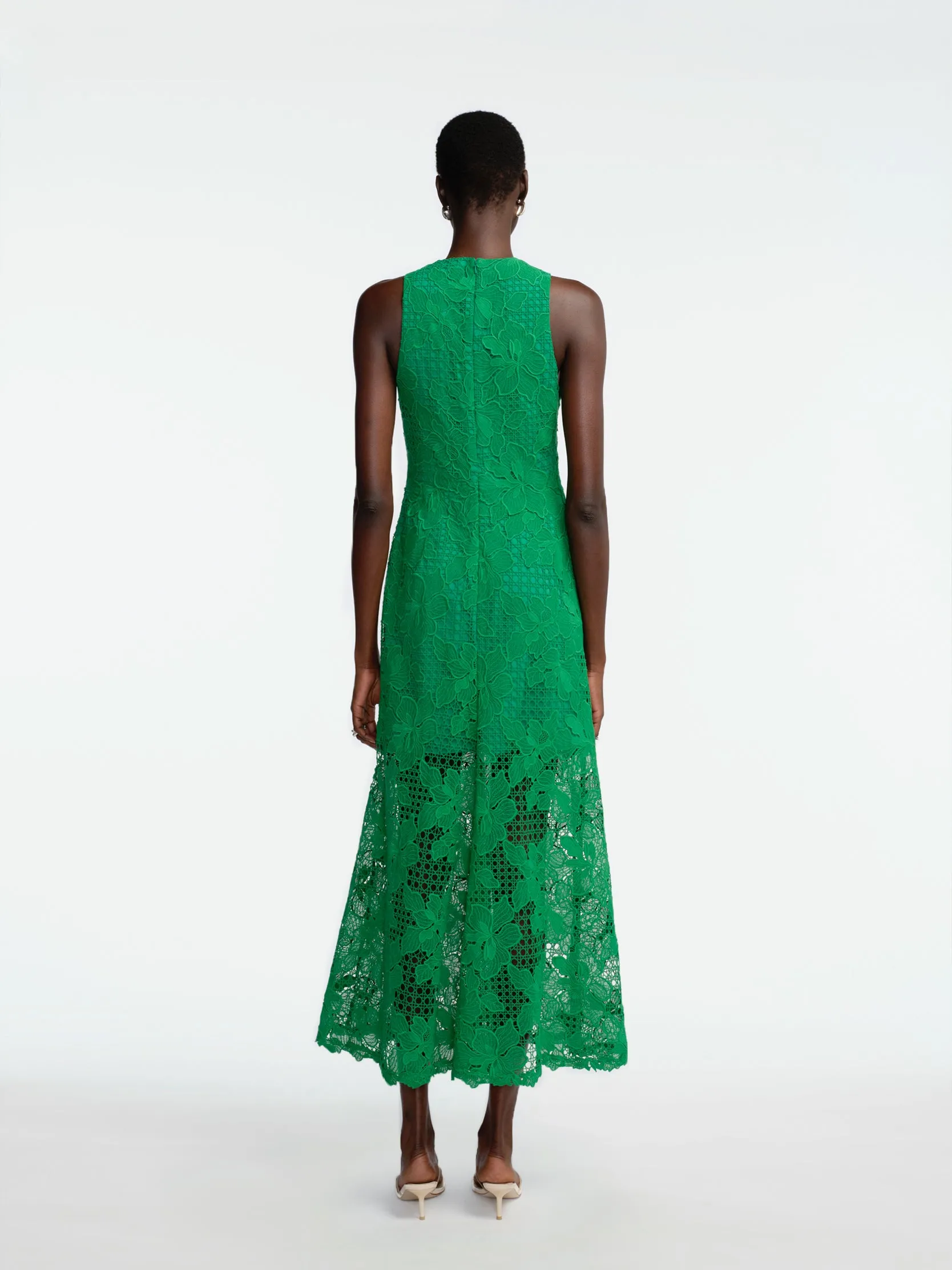 Lattice Guipure Lace Midi Dress sold by Lela Rose product image thumbnail 3