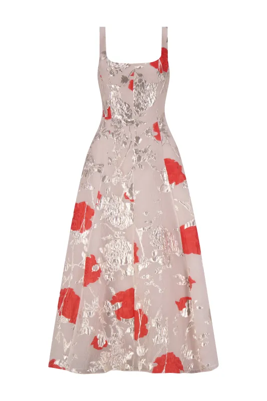 Floral Fil Coupe Olivia Dress made by Lela Rose